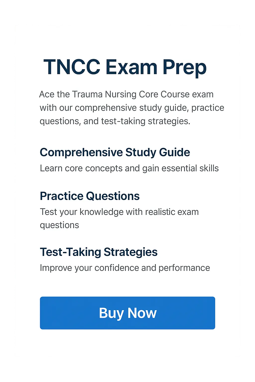 TNCC Exam: Your Guide to Trauma&nbsp; 2025 edition Nursing Certification Test Answers FEMA Test Answers